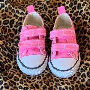Pink Velcro Sneakers